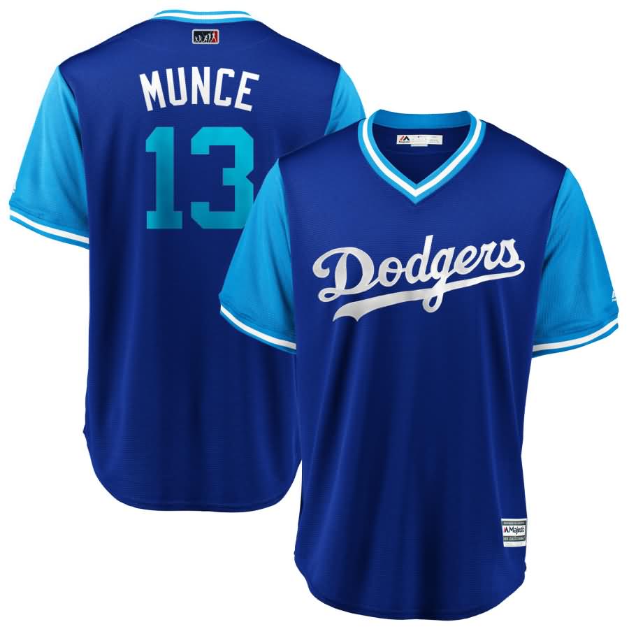 Max Muncy "Munce" Los Angeles Dodgers Majestic 2018 Players' Weekend Cool Base Jersey - Royal/Light Blue