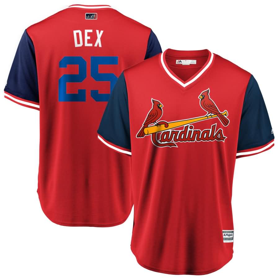 Dexter Fowler "Dex" St. Louis Cardinals Majestic 2018 Players' Weekend Cool Base Jersey - Red/Navy