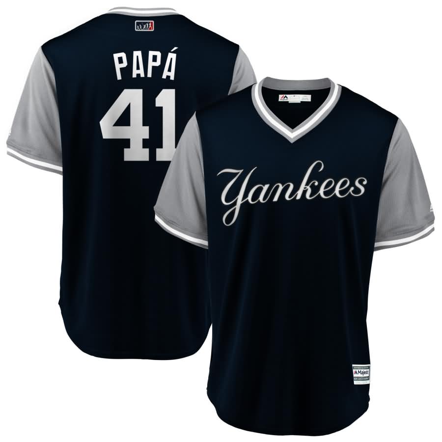 Miguel Andujar "Papﾨﾢ" New York Yankees Majestic 2018 Players' Weekend Cool Base Jersey - Navy/Gray