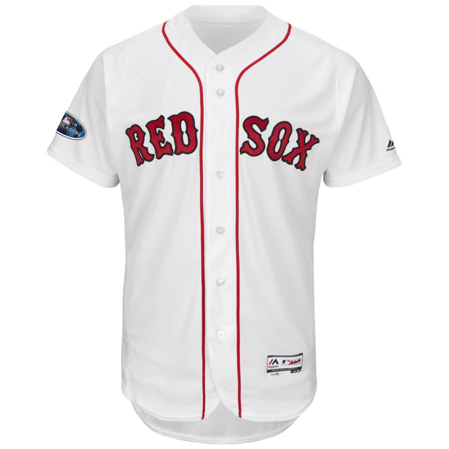 Jackie Bradley Jr. Boston Red Sox Majestic 2018 Postseason Home Authentic Flex Base Player Jersey - White