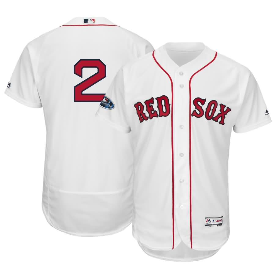 Xander Bogaerts Boston Red Sox Majestic 2018 Postseason Home Authentic Flex Base Player Jersey - White