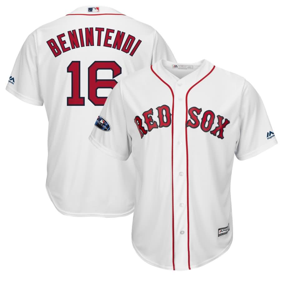 Andrew Benintendi Boston Red Sox Majestic 2018 Postseason Home Cool Base Player Jersey - White