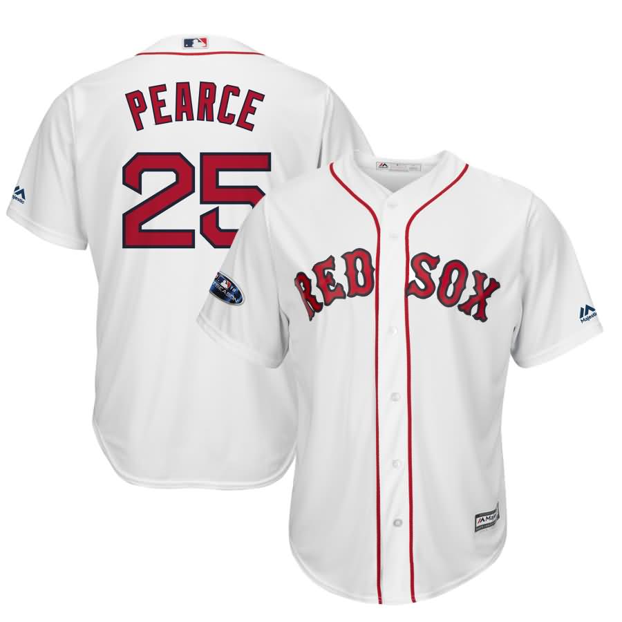 Steve Pearce Boston Red Sox Majestic 2018 Postseason Home Cool Base Player Jersey - White