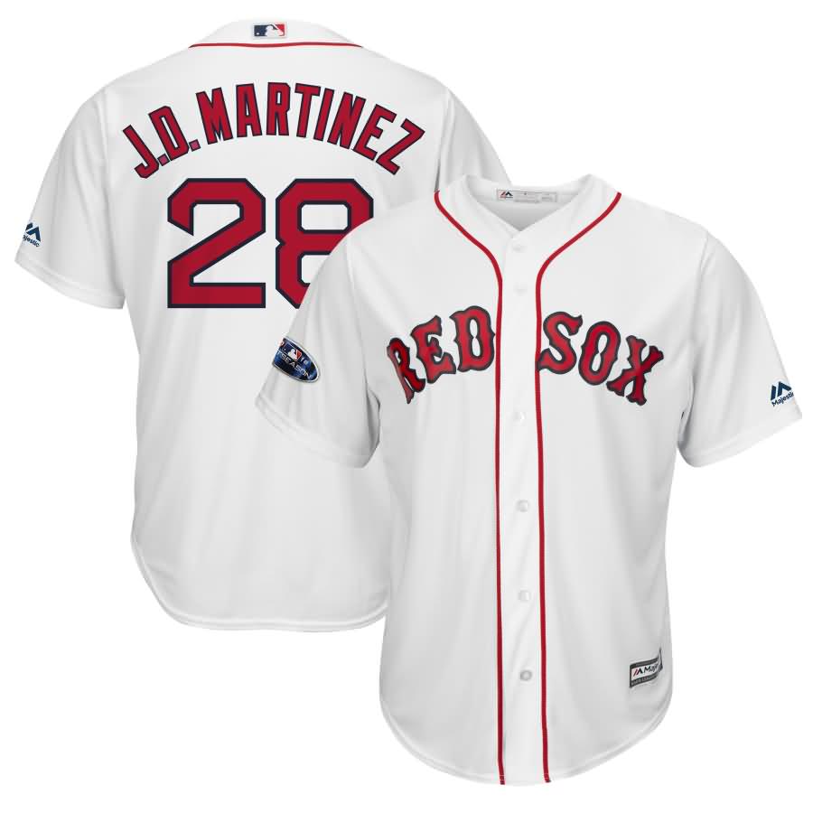 J.D. Martinez Boston Red Sox Majestic 2018 Postseason Home Cool Base Player Jersey - White