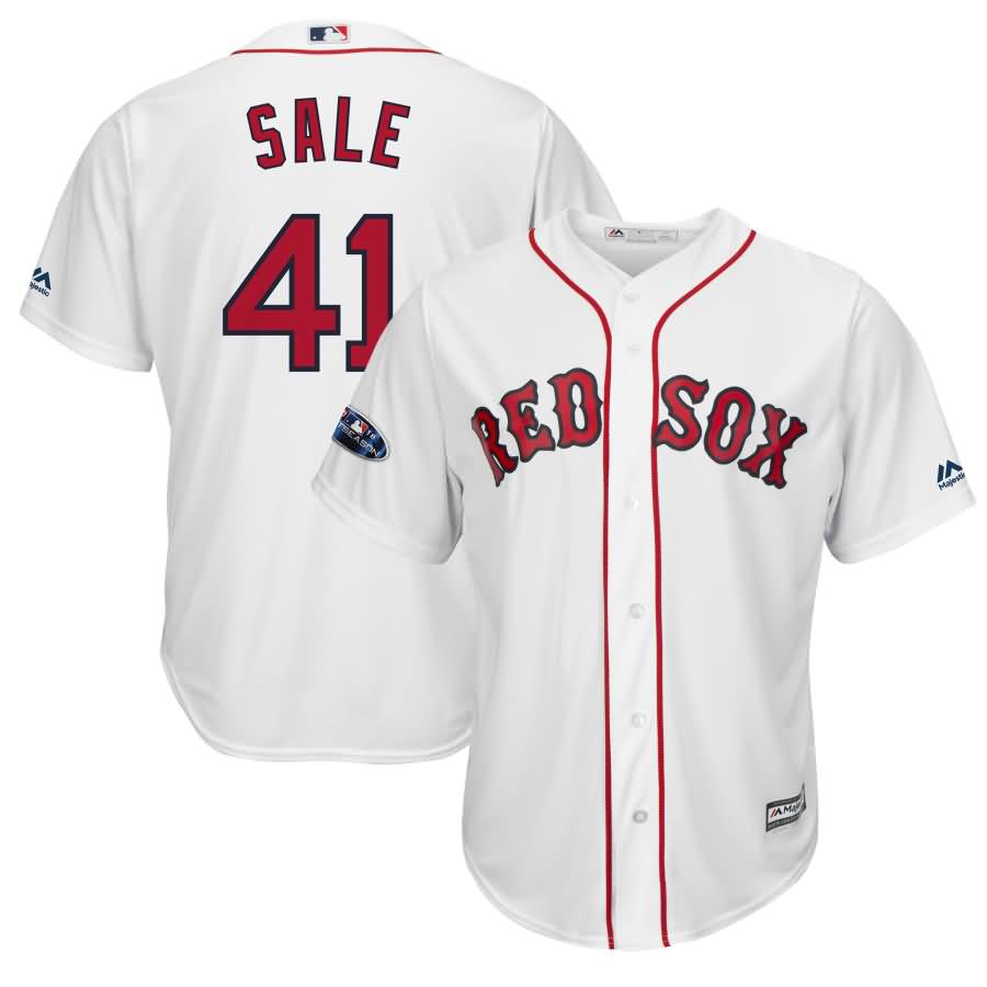 Chris Sale Boston Red Sox Majestic 2018 Postseason Home Cool Base Player Jersey - White