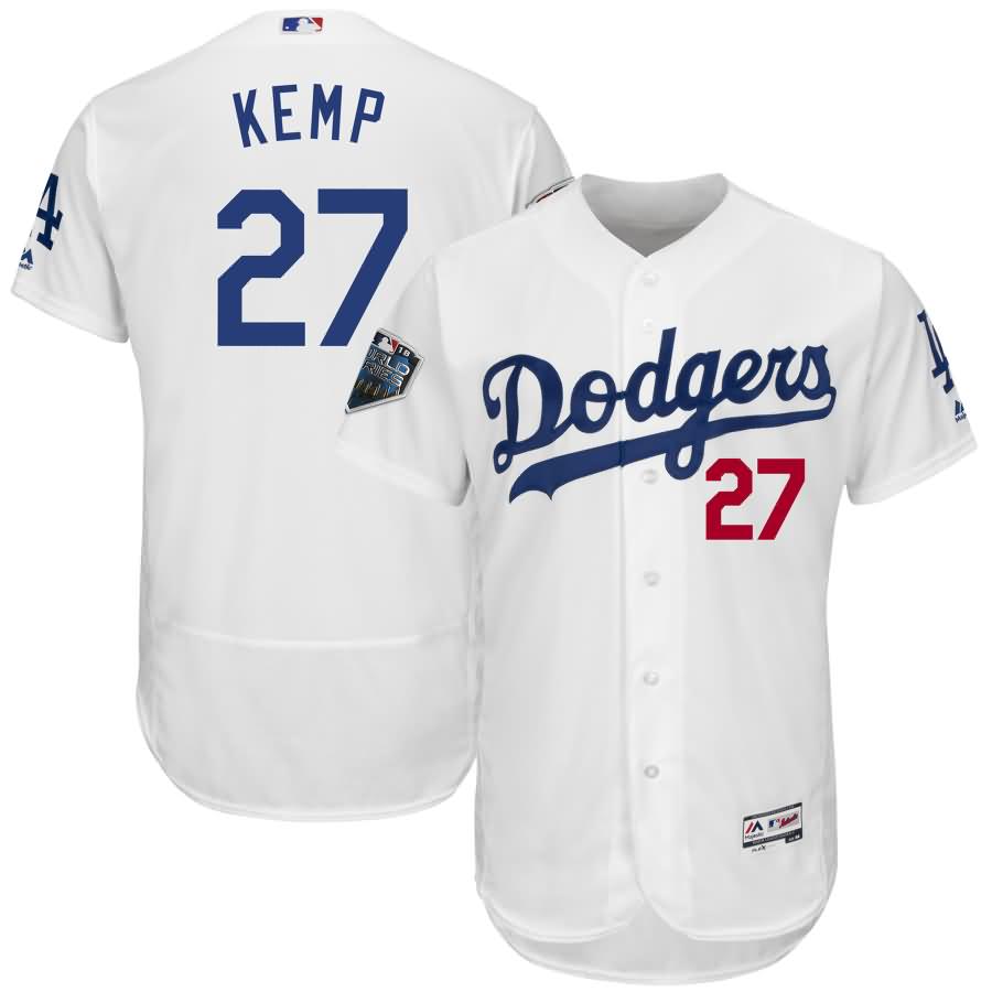 Matt Kemp Los Angeles Dodgers Majestic 2018 World Series Flex Base Player Jersey - White