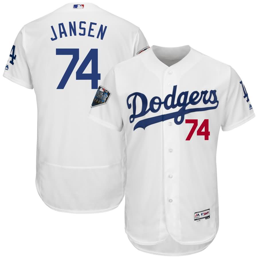 Kenley Jansen Los Angeles Dodgers Majestic 2018 World Series Flex Base Player Jersey - White