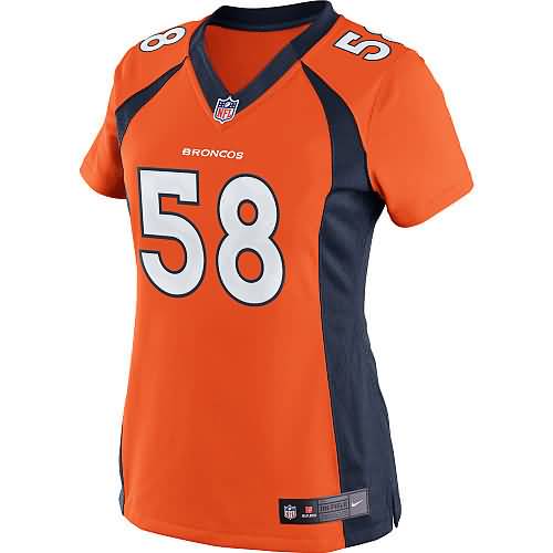 Von Miller Denver Broncos Nike Women's Limited Jersey - Orange