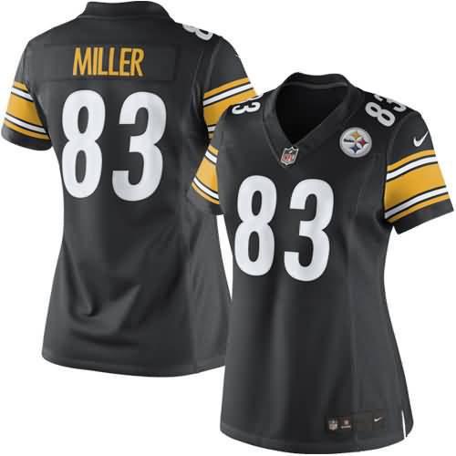 Heath Miller Pittsburgh Steelers Nike Women's Limited Jersey - Black