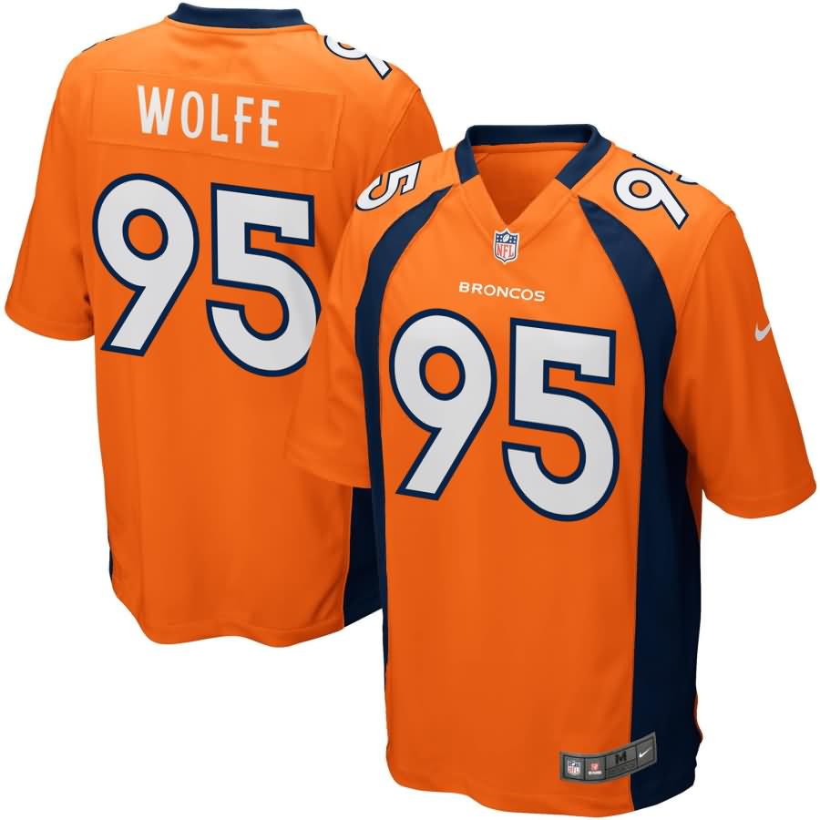 Derek Wolfe Denver Broncos Nike Game Jersey - Orange