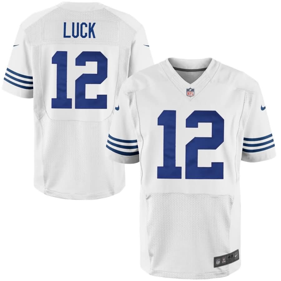 Andrew Luck Indianapolis Colts Nike Elite Alternate Jersey - White