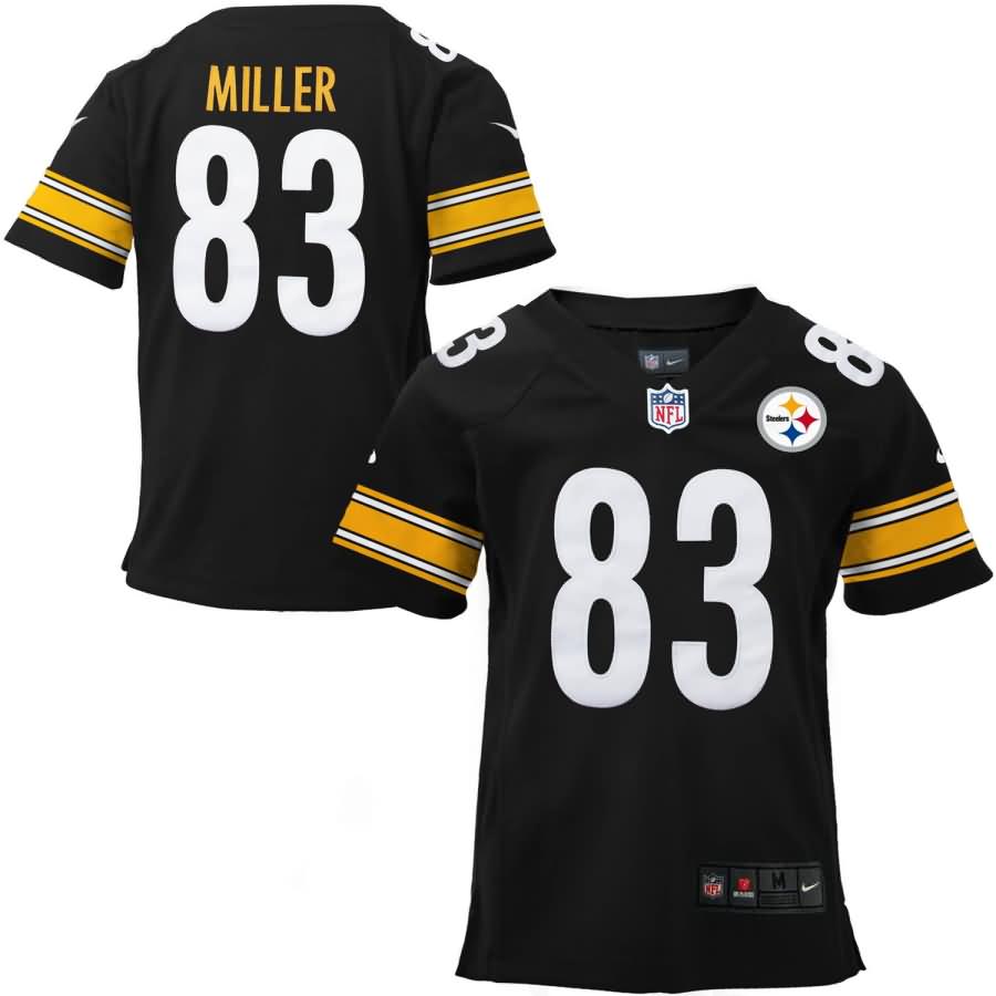 Heath Miller Pittsburgh Steelers Nike Youth Limited Jersey - Black