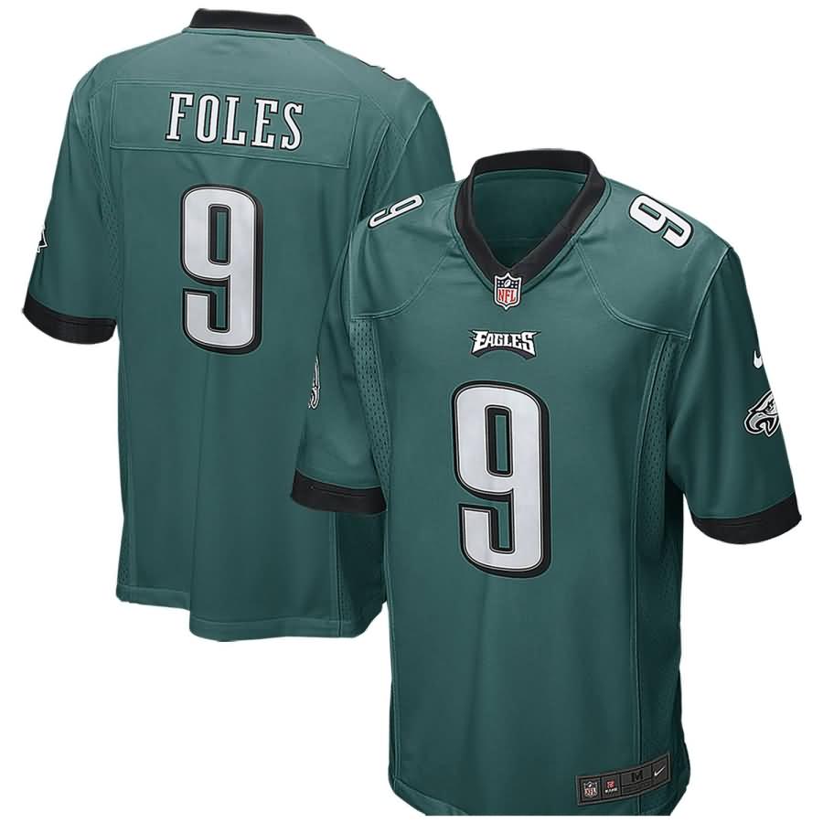 Nick Foles Philadelphia Eagles Nike Game Jersey - Midnight Green