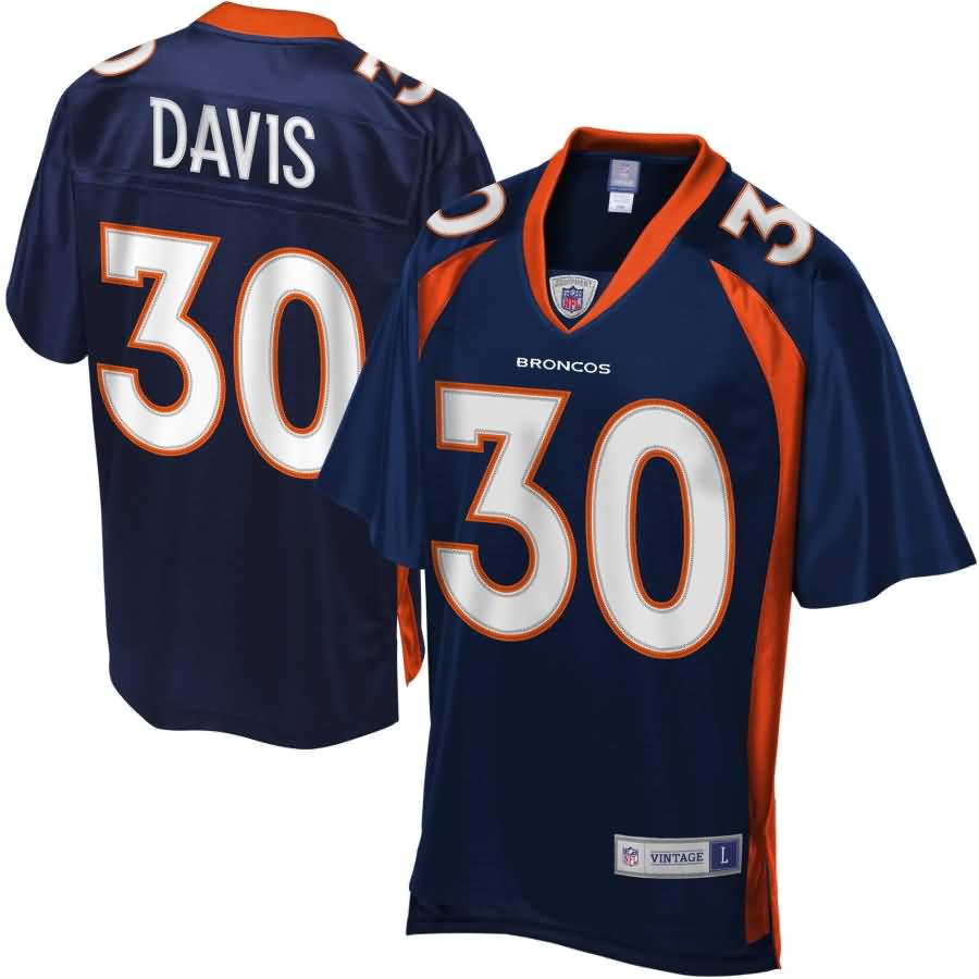 Men's NFL Pro Line Denver Broncos Terrell Davis Retired Player Jersey