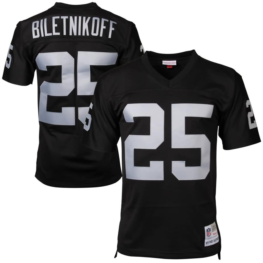 Fred Biletnikoff Oakland Raiders Mitchell & Ness Retired Player Vintage Replica Jersey - Black