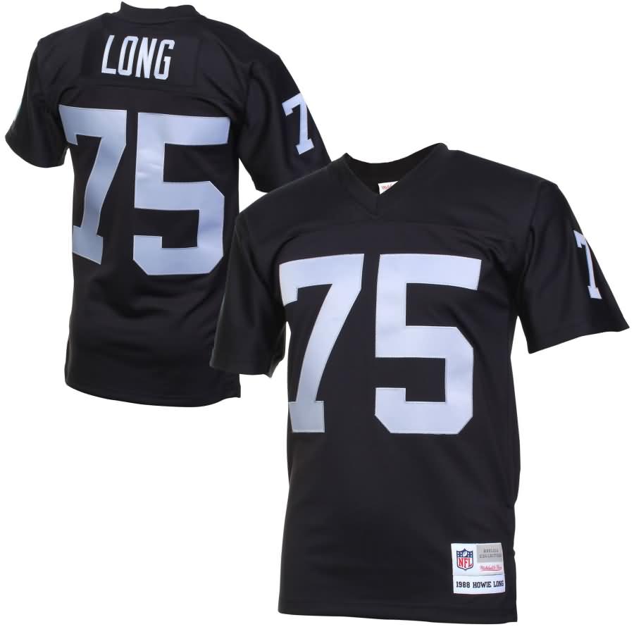 Howie Long Oakland Raiders Mitchell & Ness Retired Player Vintage Replica Jersey - Black