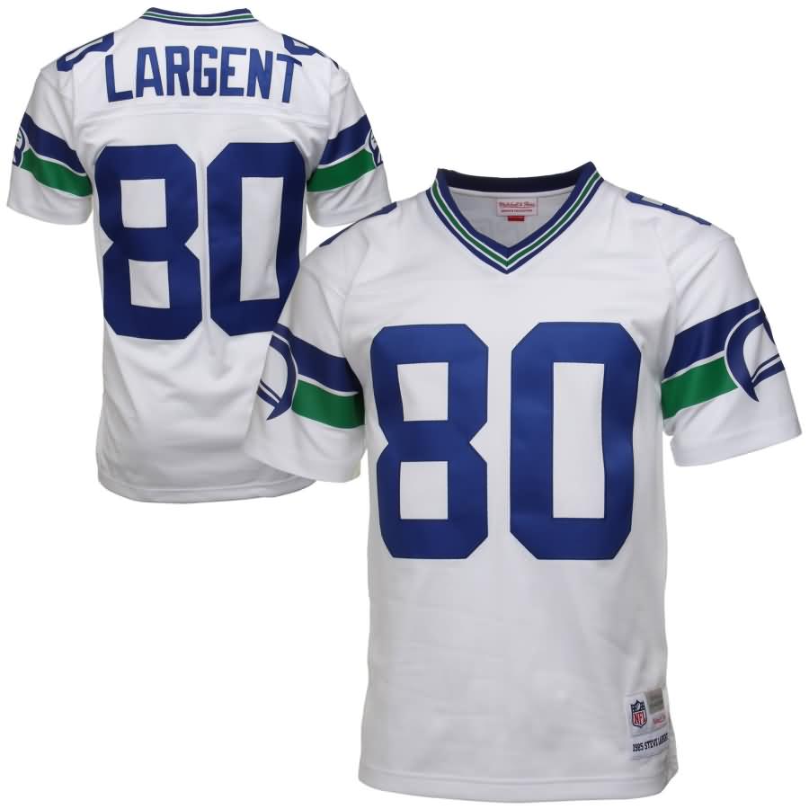 Steve Largent Seattle Seahawks Mitchell & Ness 1985 Retired Player Vintage Replica Jersey - White