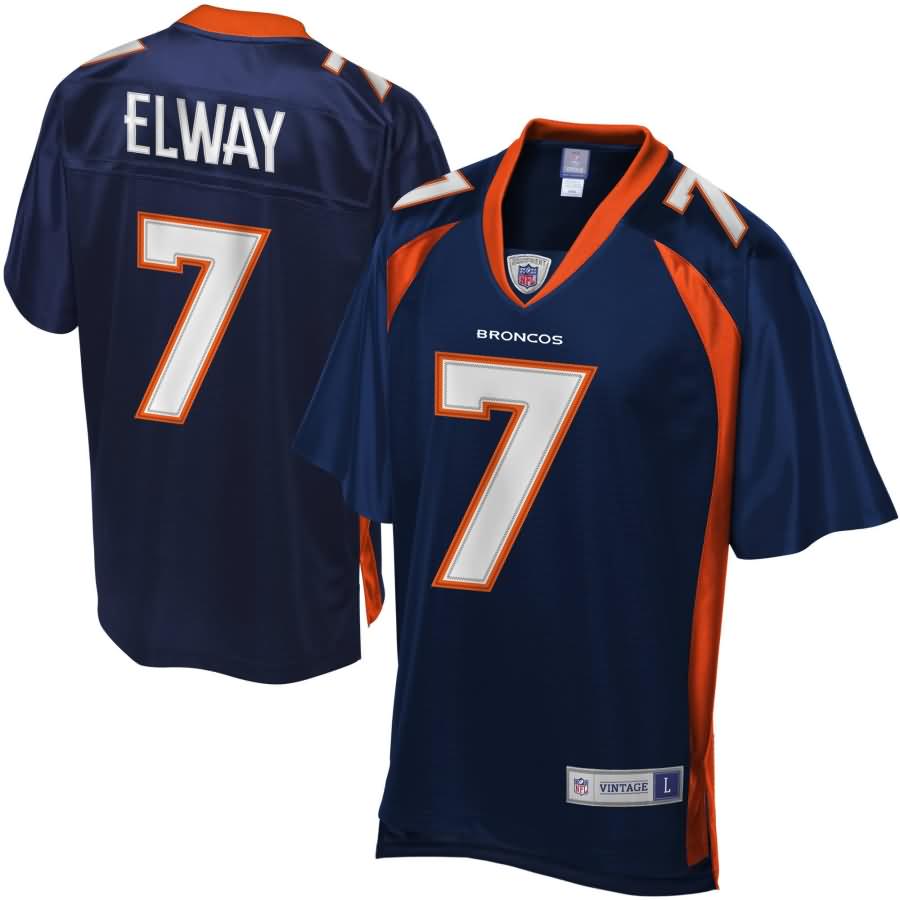 John Elway Denver Broncos NFL Pro Line Retired Player Jersey - Navy Blue