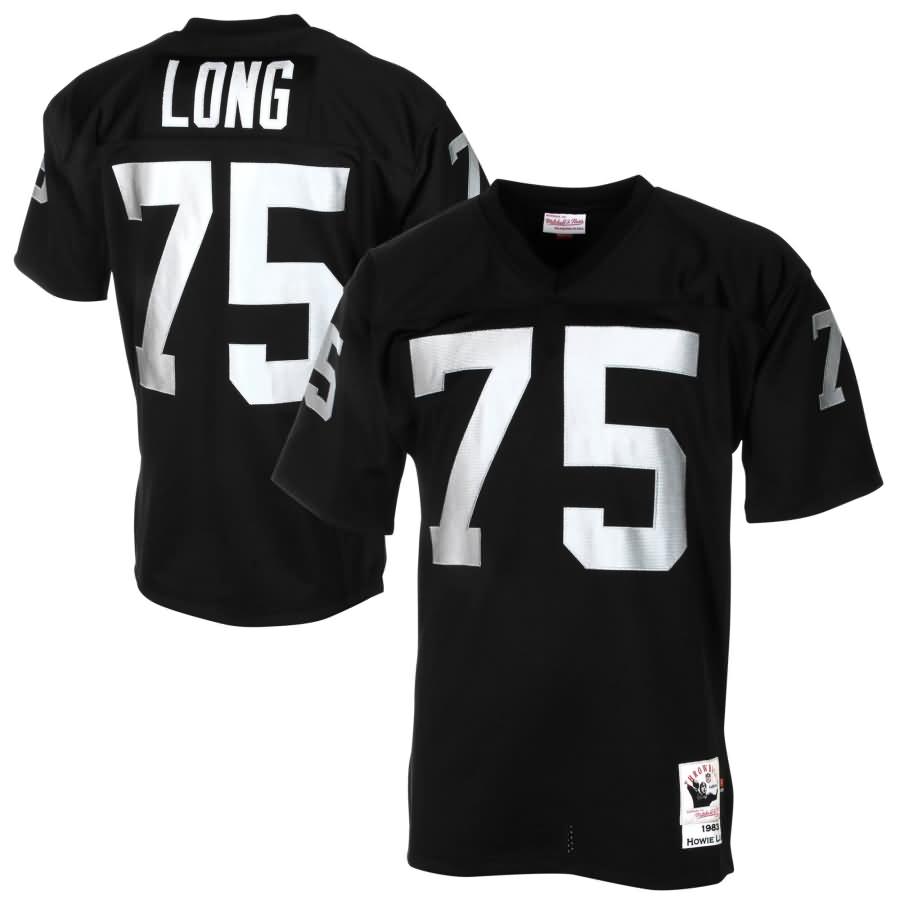 Howie Long Oakland Raiders Mitchell & Ness Authentic Throwback Jersey - Black