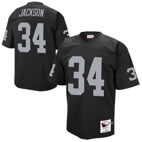 Bo Jackson Oakland Raiders Mitchell & Ness 1990 Authentic Throwback Jersey - Black