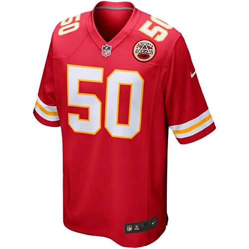 Justin Houston Kansas City Chiefs Nike Youth Team Color Game Jersey - Red