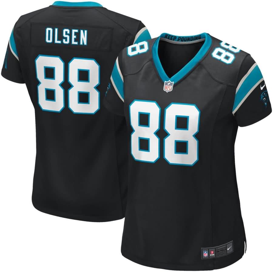 Greg Olsen Carolina Panthers Nike Girls Youth Game Jersey - Black