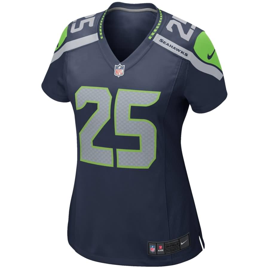 Richard Sherman Seattle Seahawks Nike Girls Youth Replica Game Jersey - College Navy