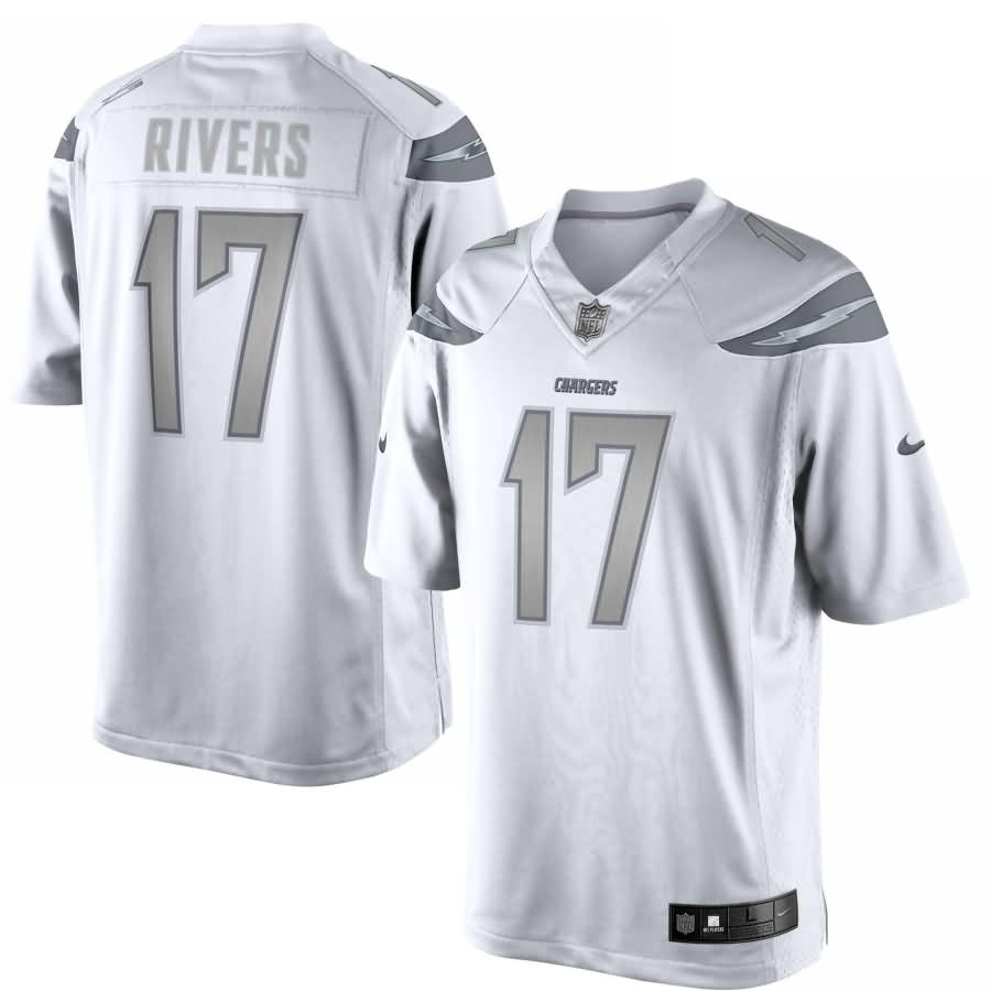 Philip Rivers Los Angeles Chargers Nike Platinum Limited Jersey - White