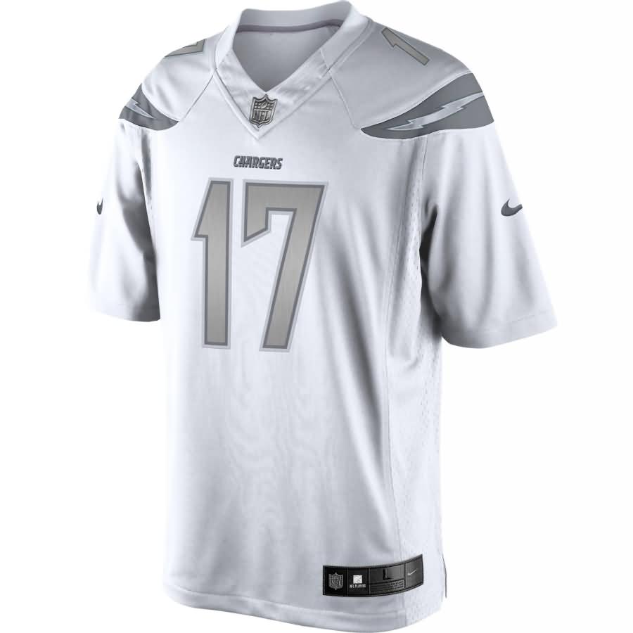 Philip Rivers Los Angeles Chargers Nike Platinum Limited Jersey - White