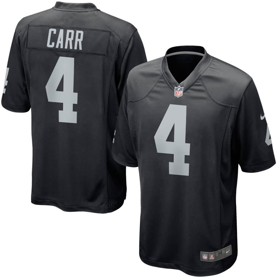 Derek Carr Oakland Raiders Nike Game Jersey - Black