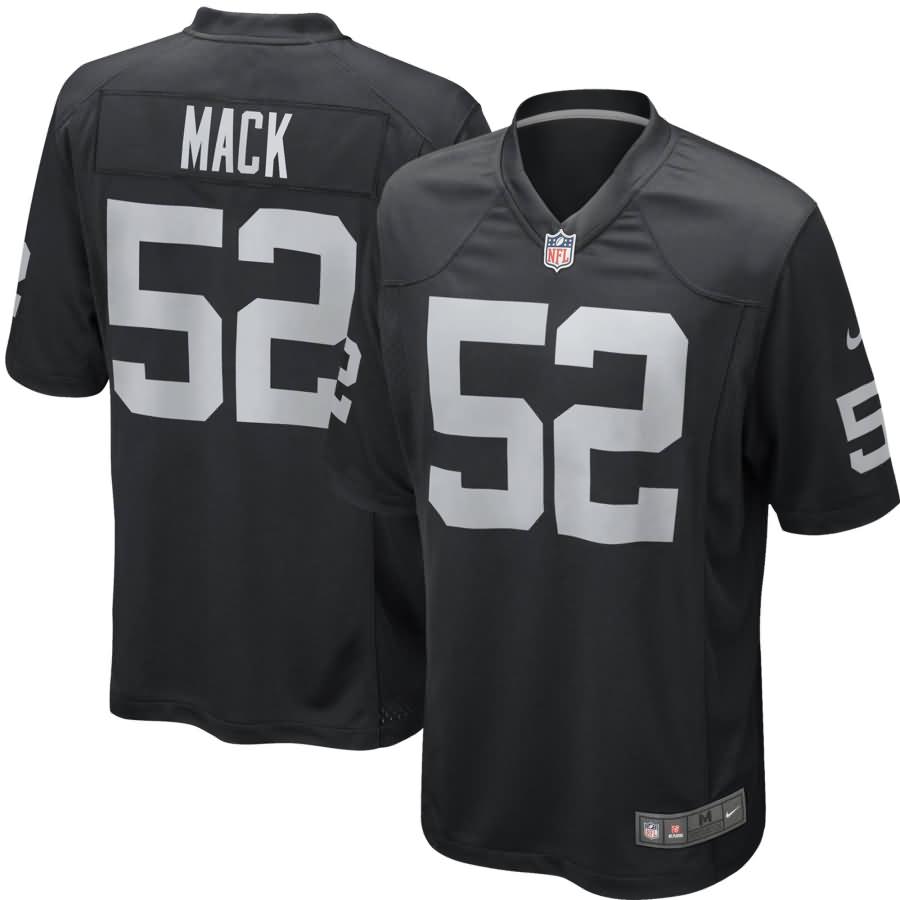 Khalil Mack Oakland Raiders Nike Youth Team Color Game Jersey - Black