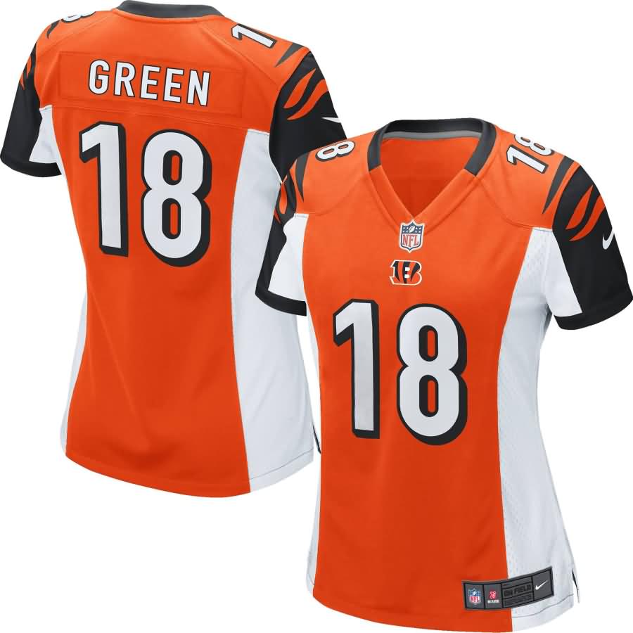 AJ Green Cincinnati Bengals Nike Women's Game Jersey - Orange