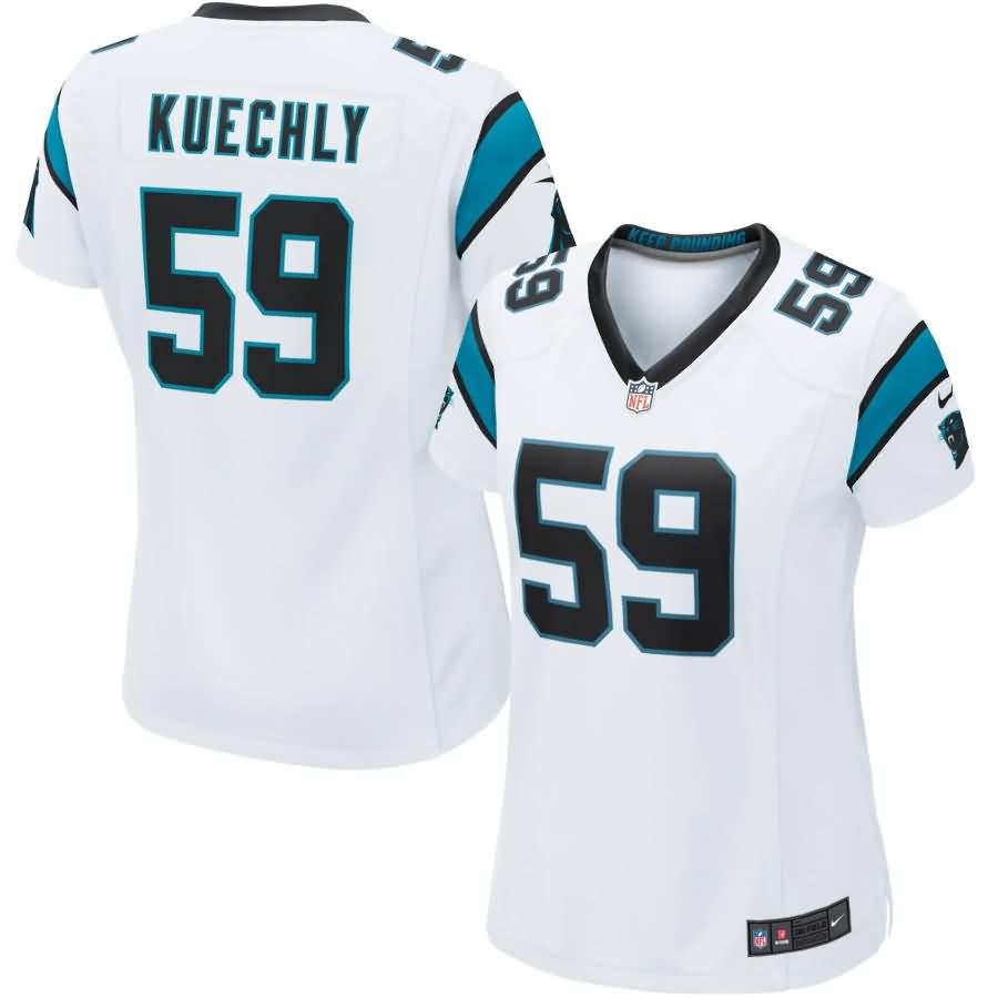 Luke Kuechly Carolina Panthers Nike Women's Game Jersey - White