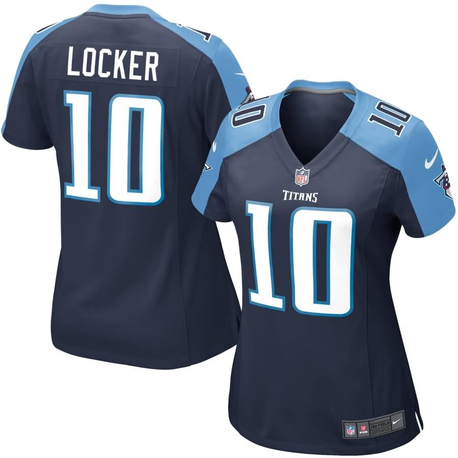 Jake Locker Tennessee Titans Nike Women's Game Jersey - Navy