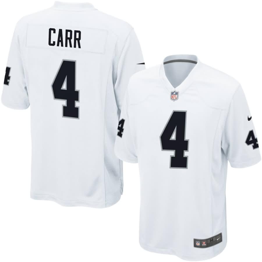 Derek Carr Oakland Raiders Nike Game Jersey - White