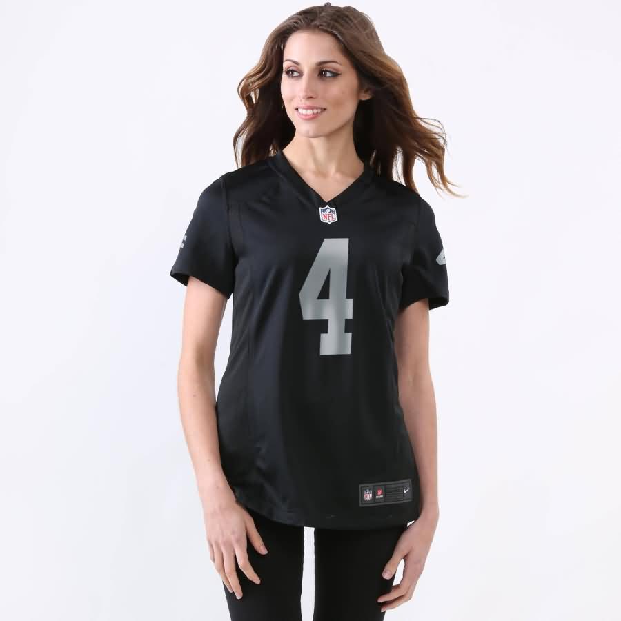 Derek Carr Oakland Raiders Nike Women's Game Jersey - Black