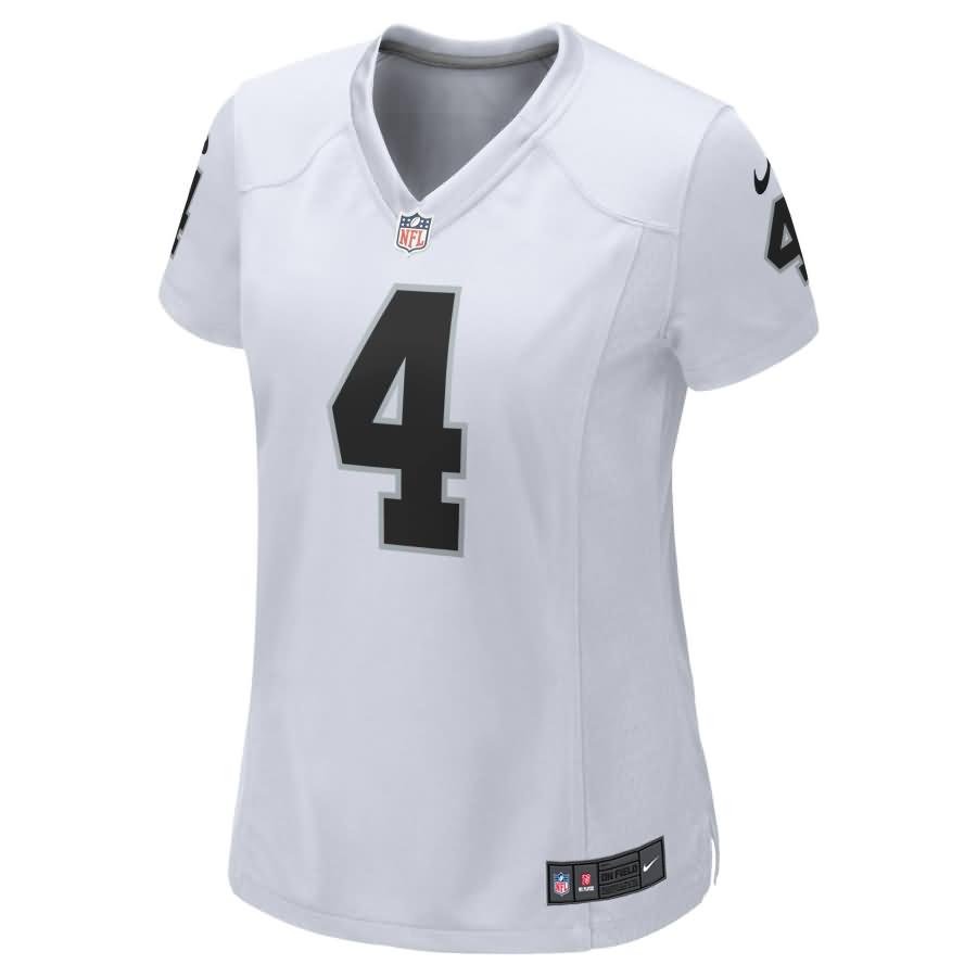 Derek Carr Oakland Raiders Nike Women's Game Jersey - White