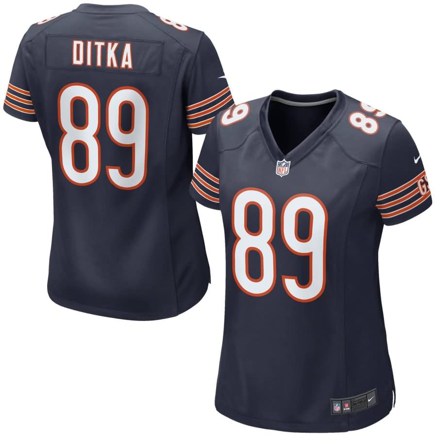 Mike Ditka Chicago Bears Nike Women's Retired Game Jersey - Navy Blue