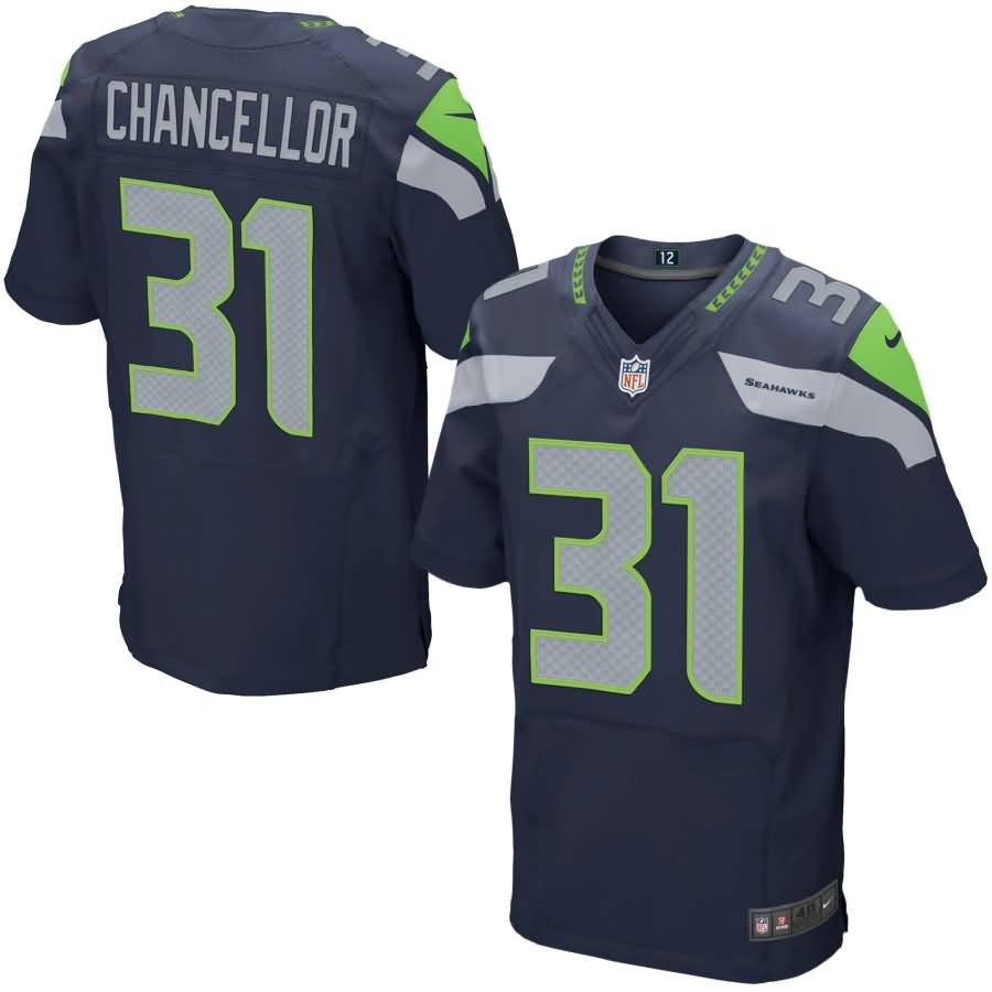 Kam Chancellor Seattle Seahawks Nike Elite Jersey - College Navy