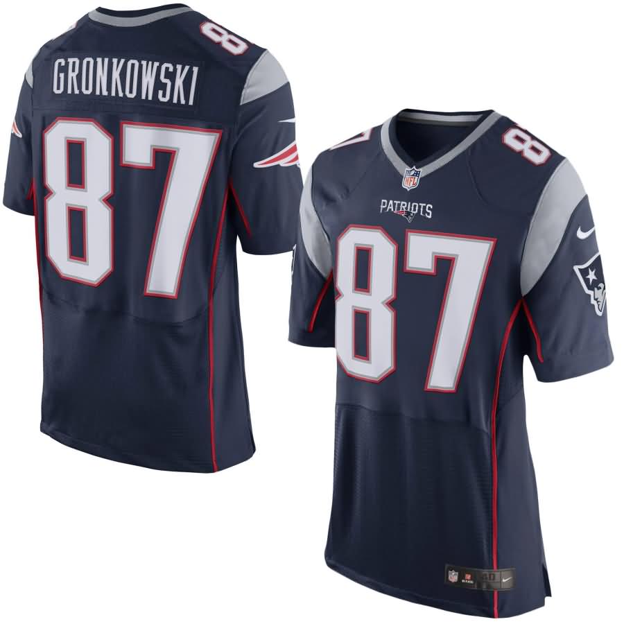 Rob Gronkowski New England Patriots Nike Elite Jersey - Navy Blue