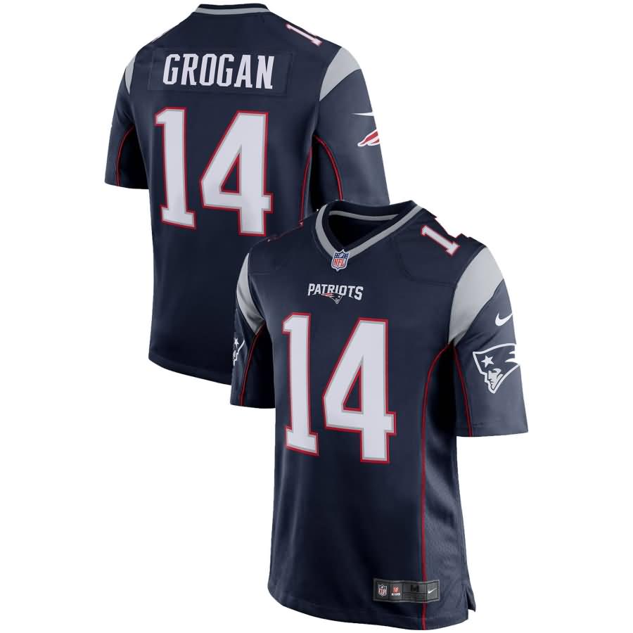 Steve Grogan New England Patriots Nike Retired Player Game Jersey - Navy Blue