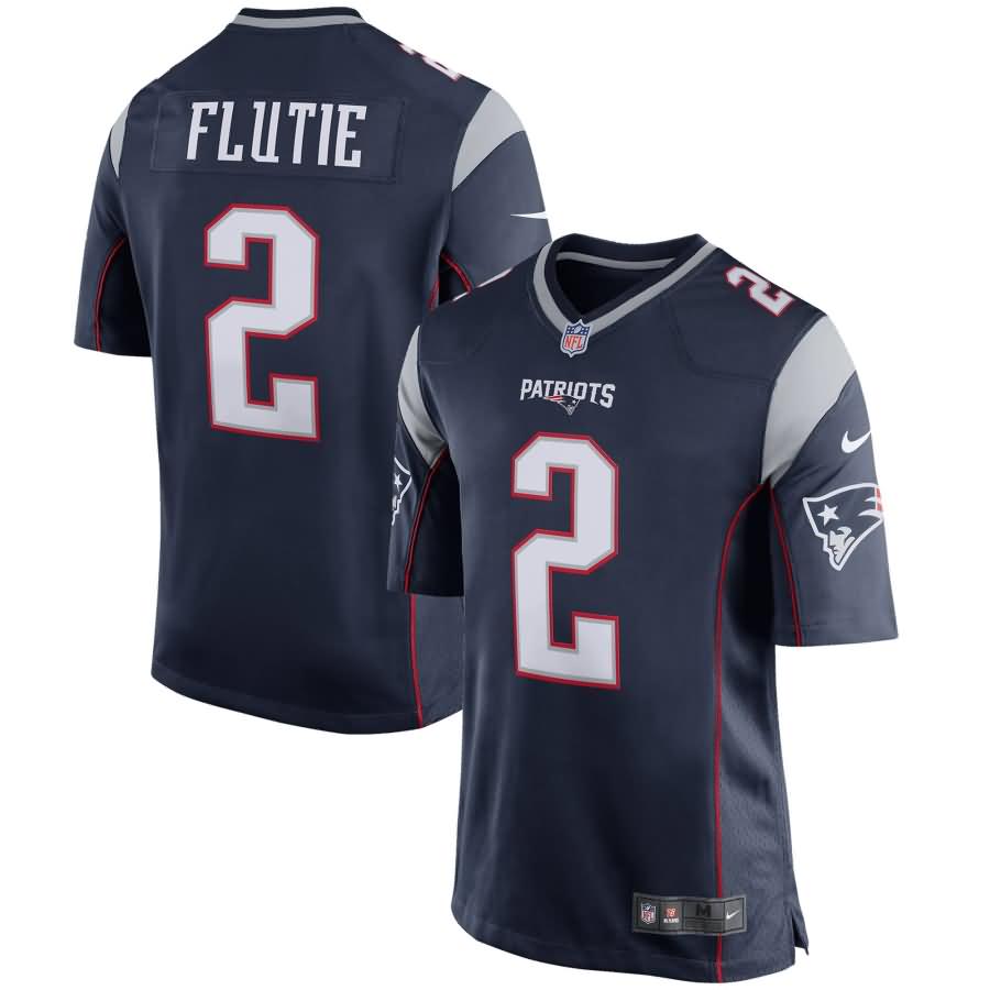 Doug Flutie New England Patriots Nike Retired Player Game Jersey - Navy Blue