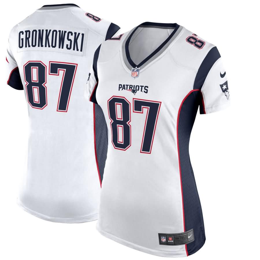 Rob Gronkowski New England Patriots Nike Women's Game Jersey - White