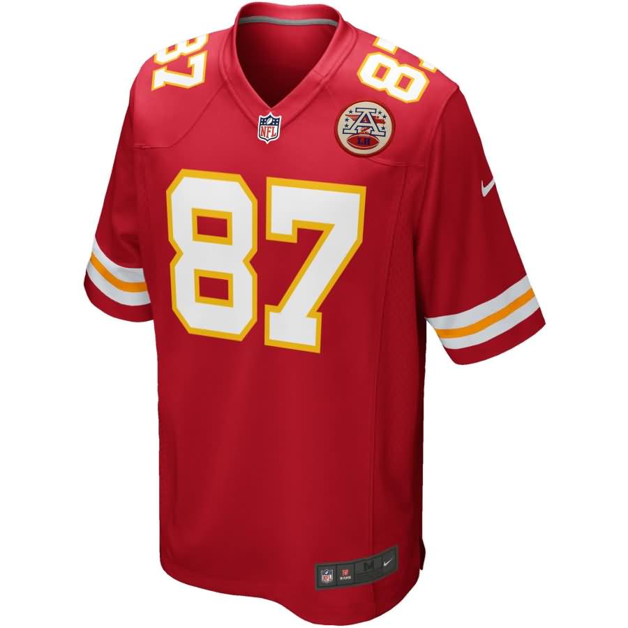 Travis Kelce Kansas City Chiefs Youth Nike Team Color Game Jersey - Red