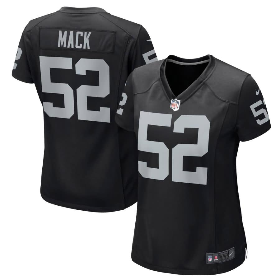 Khalil Mack Oakland Raiders Nike Girls Youth Game Jersey - Black