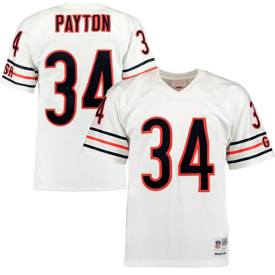 Walter Payton Chicago Bears Mitchell & Ness Retired Player Replica Jersey - White