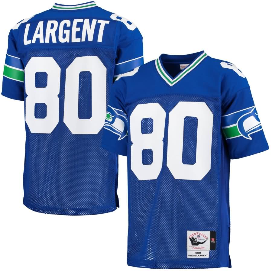 Steve Largent Seattle Seahawks Mitchell & Ness 1985 Throwback Authentic Jersey - Blue