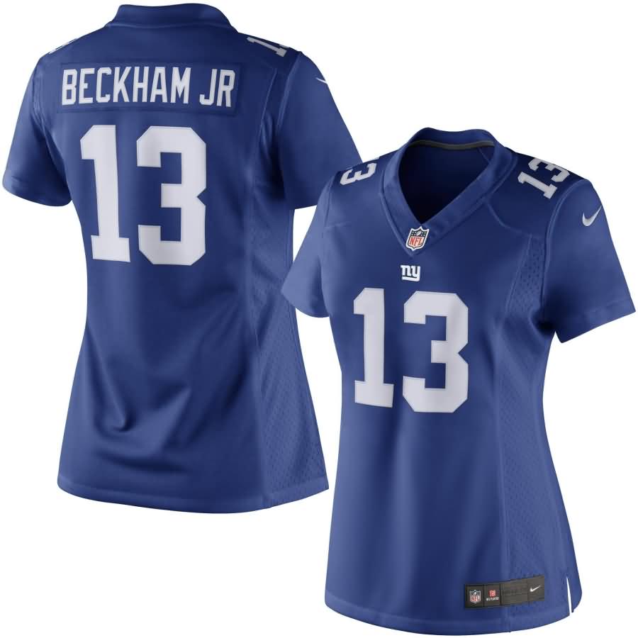 Odell Beckham Jr. New York Giants Nike Women's Limited Jersey - Royal