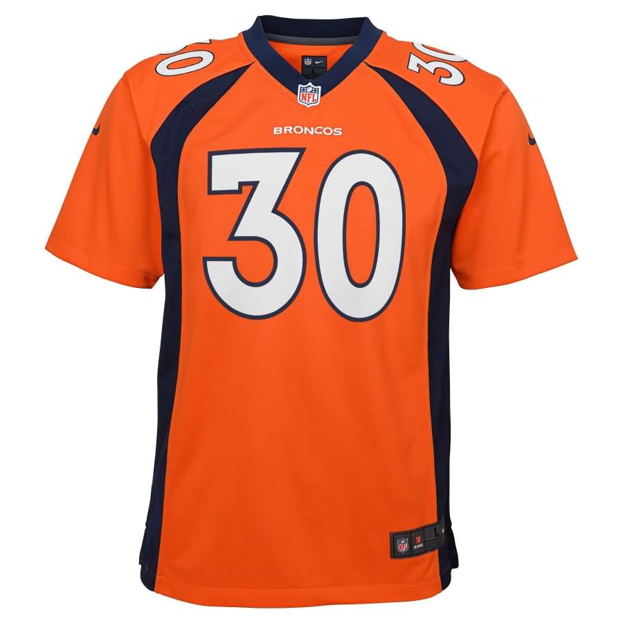 Terrell Davis Denver Broncos Youth Nike Retired Game Jersey - Orange