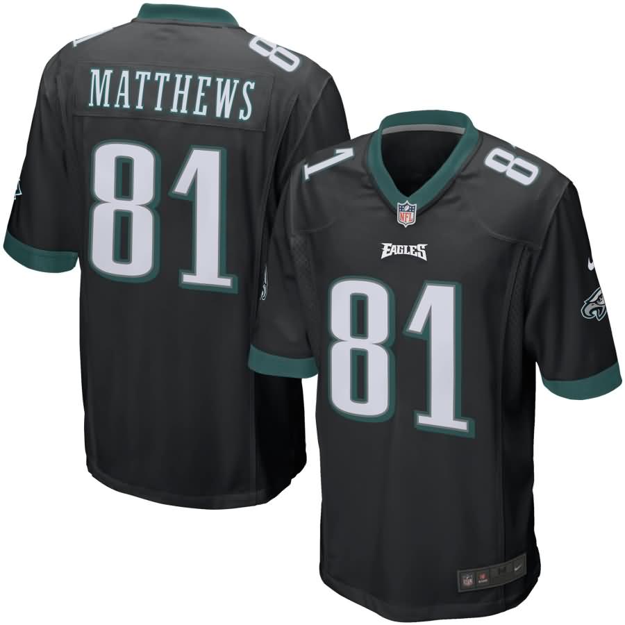 Jordan Matthews Philadelphia Eagles Nike Team Game Jersey - Black